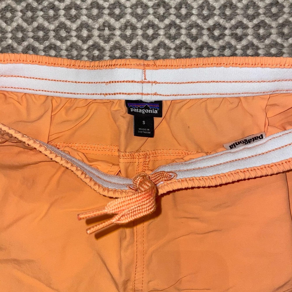 Bright orange Patagonia shorts